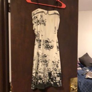 White flowered summer dress